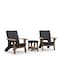 Mayne Mesa Chair x2 & Table Set - Black 8705-B - alternate 1
